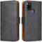 Handyhülle für Samsung Galaxy A21s, Lederhülle mit Kartenfächer, Handytasche mit Standfunktion, Klapphülle Tasche für Samsung Galaxy A21s (Schwarz)