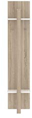 FORTE Attrus Paneel mit 2 Fächer, Holzwerkstoff, Sandeiche, 40 x 198,4 x 38,5 cm