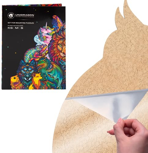 UNIDRAGON Kit de Montage Mural pour Afficher Les Planches de Puzzle complétées, pour Tailles KS, S et M