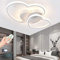 Deckenleuchte LED Liebe Herz Design Deckenlampe Acryl Lampenschirm Deko Decke Leuchte Deckenlicht Dimmbar Mit Fernbedienung Kinderzimmerlampe Schlafzimmer Kronleuchter 50Cm [Energieklasse A++],Weiß …