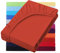 NatureMark Basic Boxspringbett & Wasserbett Spannbettlaken 200 x 220 cm - 40 cm Steghöhe - 200x220cm Spannbetttuch - 100% Baumwolle, Rost rot