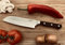 Amefa Premium Santoku Messer 7 | Mehrzweck Küchenmesser Scharf | Santokumesser mit Kullenschliff | Kochmesser Profi Messer