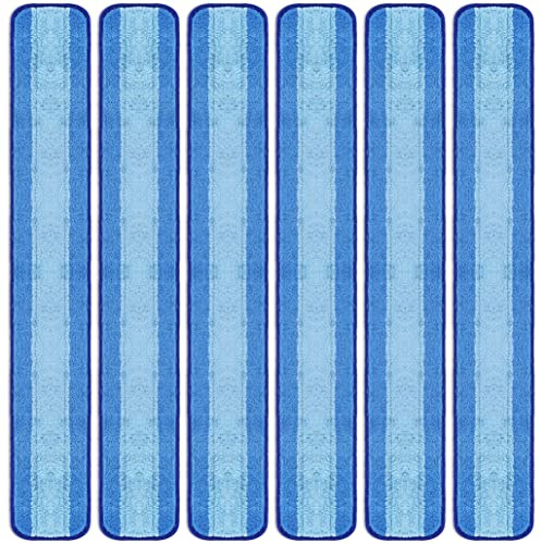 LTWHOME 91 cm (36'') Microfiber Wet or Dry Mop Refill Pads for Hardwood Floor Commercial Supplies (Pack of 6)