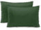 AmeliaHome 2 Kissenbezüge mit Pompons zweiseitig ultrasonic Steppung 50x70 cm Meadore Dunkelgrün
