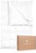 Magano® Luxus Bettwäsche 135x200 Weiß | Bambus & Baumwolle Satin | 400 TC Premiumqualität | Hypoallergen & Klimaregulierend | Deckenbezug 135x200 cm + Kissenbezug 40x80 cm