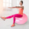 KIMISS Donut-Yoga-Ball, Rosa, 50 cm, PVC, Rosa Donut-Form, Verdickt, Explosionsgeschützt, Aufblasbare Sitzübung, Yoga-Ball