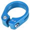 A ABSOPRO Bicycle Seat Post Clamp Seat Post Clip Blue 31.8mm