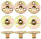 CEEYSEE 10 Pezzi Dado a T M8 Dado Flangiato Dado con Flangia Foro Bavato Round Base Screw in T Nut Fissaggio Della Flangia a Tre Fori per Elettrodomestici e,Mobili (M8/FLZ-LM)