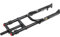 26 Pouces E-Bike Fourche Avant 26x4.0'' Fat VTT Fourche à Suspension Downhill Double épaule Frein à Disque 1-1/8 Fourche Droite 170mm Débattement pour ATB/BMX Snow Beach Bike XC/AM/, Noir 26