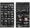 ALXBSONE Schmuck Organizer Hängend，Schmuck Organizer mit Aufhänger, Doppelseitiger Schmuckhalter für Ohrringe, geeignet für Ohrringe, Halsketten, Ringe, Türen, Wandmontage (Schwarz)