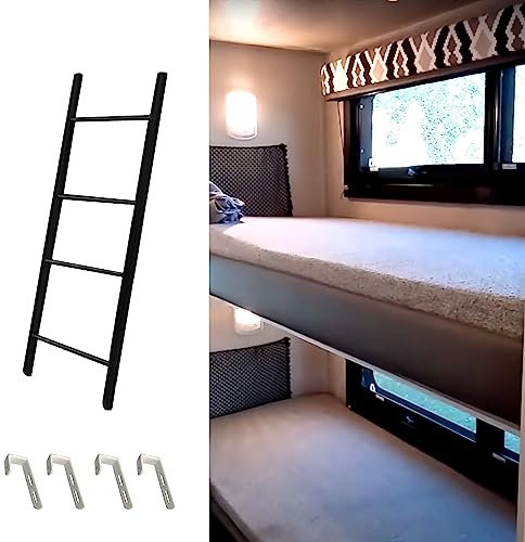 Scala di ricambio per letto a castello doppia, con ganci in metallo, scala di ricambio per letto a castello e letto a soppalco (dimensioni: 140 cm)