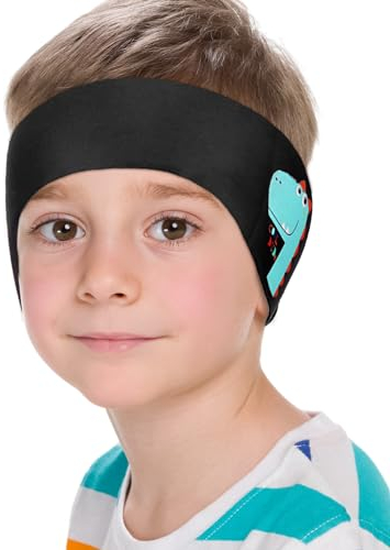 PROPOG Schwimmer Stirnband Kinder, Stirnbänder mit Hohe Elastizität Neopren Ohrenschutz Schwimmen Kinder Wasserdichtes Schwimm Ohrenschützer Kinder Mädchen - S