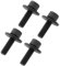 VGOL 4pcs 266133-3 Pince de Lame Boulon Hexagonal M6x20 Boulon de Fixation en Métal Accessoire Compatible avec Makita BSS611 DSS610 DSS611 Scie Circulaire, Noir