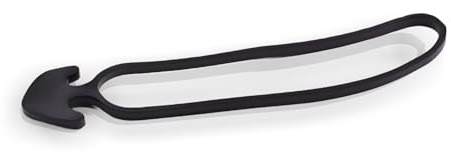 DOJA Industrial | Goma Ancla de 12cm | Pack 250 | Tensor Goma de Caucho para tutores para Plantas huerto Urbano | Tensor Elastico Lona Camping Piscina | Clips Plantas Flores olivos | Tension Fuerte
