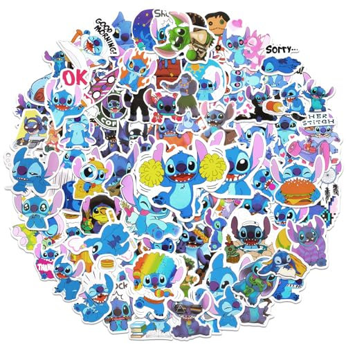 100 Stück Aufkleber Set, Anime Sticker, Vinyl Character Kinder Graffiti Sticker Set, Wasserdichte Aufkleber Wasserfeste, Anime Aufkleber Deko für Laptop Skateboard Scrapbook