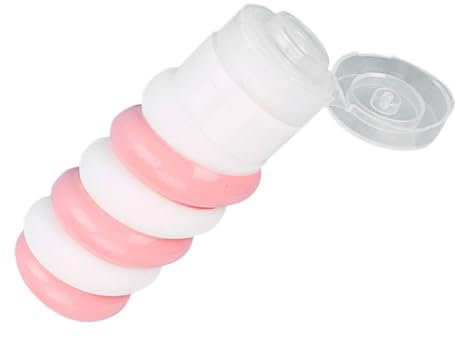 FRCOLOR Silicone Travel Bottles Empty Travel Containers for Toiletries Shampoo Lotion