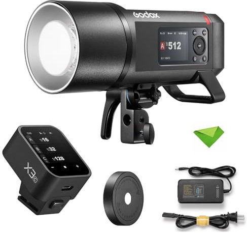 GODOX AD600ProII AD600 Pro II+X3-F Flash Trigger for Fuji Cameras, 600Ws 2.4G TTL Flash Speedlight, 0.01s-0.9s GN87 1/8000 HSS, 40W Bi-Color Modeling Light, Monolight Strobe Flash(AD600 Pro Upgraded)