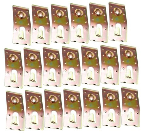 WHAMVOX 20pièces Clip De Sécurité Pour Rayonnage Goupilles De Fixation Pour Poutres De Palettes Galvanisé Accessoires De Rangement Pour Étagères à Panneaux Plein Air