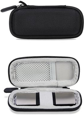 Ginsco Case for KardiaMobile 1-Lead Personal EKG Monitor Works with Most Smartphones, Hard Shell 1680D Oxford Carrying Case for AliveCor KardiaMobile 6L,Heart Monitor Travel Pouch with Carrying Strap