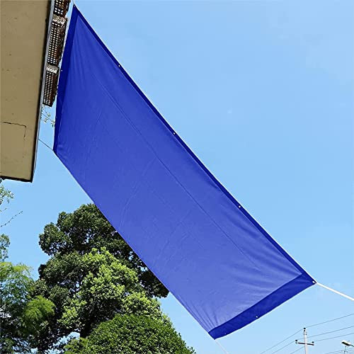Tenda parasole impermeabile, 1 x 2,6 m, 95% resistente ai raggi UV, impermeabile, ideale per feste in terrazza, tenda da sole, include corda e kit di fissaggio