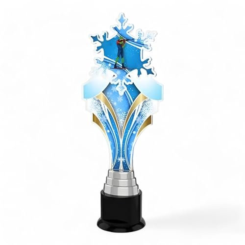 Trophy Monster Verbier Biathlon Award Free Engraved Plate | Amazing Value | for Clubs & Presentations | Made from Metal & Printed Acrylic (buy in 3 sizes)