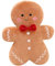 Scinzene Lebkuchen Kissen, Weihnachtskissen Kuscheliges Plüschkissen, Lebkuchenmann Kissen Perfekte Weihnachtsdeko, Lustiges Deko Kissen für Wohnzimmer, Bett, Auto, Kinder & Erwachsene