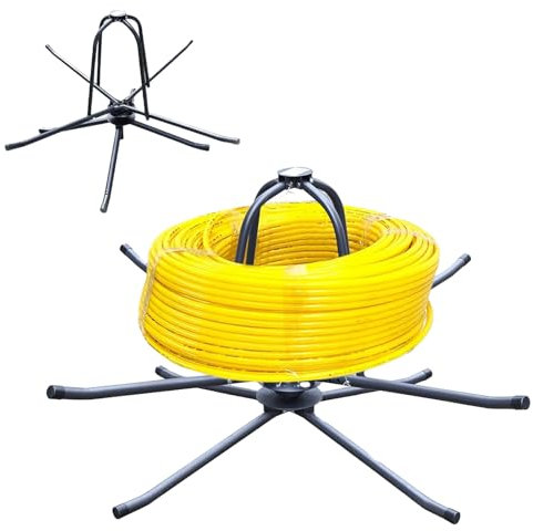 WUDLEP Underfloor Heating Pipe Decoiler, Floor Heating Pipe Coil Cable Wire Decoiler, Cable Decoiler Pipe Decoiler for PEX PERT PEUnderfloor Heating Pipes, Bearing 200kg