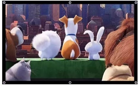 Portable Projector Movies Screens, Projector Screen, Wrinkle-Free Lightweight Wall/Ceiling Mounted, For Home Theater Backyard Party Movie Nights(72(16:9))