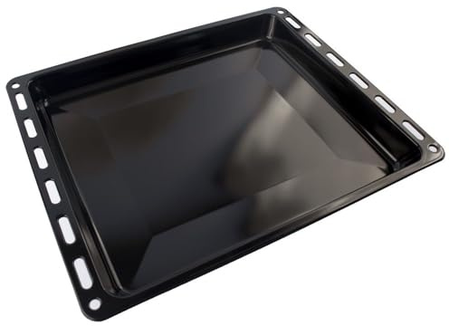 Self Spares - Emaillierte Blechpfanne 465x375x30 mm, schwarz kompatibel mit Siemens,Profilo,Neff, Bosch, Constructa, Backblech/Originalcode 00662999
