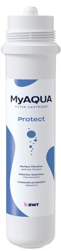 BWT Filterkartusche MyAQUA Protect, Trinkwasserfilter, Wasserhahnfilter | Filtert Chlor, Blei & Kupfer, Für Mixxo, Für AQA drink, Für My AQUA Filterköpfe