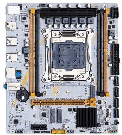 Placa Madre Conjunto De Placa Base Fit For QIYIDA X99 con Procesador LGA 2011-3, Procesador Xeon E5 2650 V4, 16 GB = 8 GB X 2 DDR4, Memoria RAM NVME M.2 NGFF, Chip X99C612
