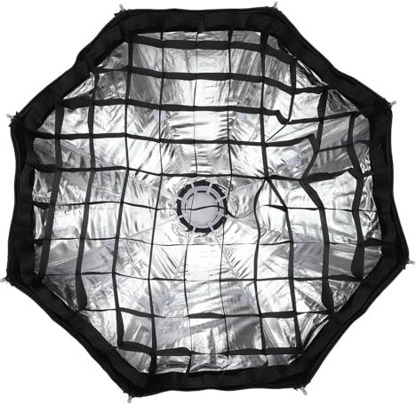 Boîte Octogone à Rejet Rapide de 19,7 / 50 Cm Softbox Box pour Le Support Bowens avec 2 Couches Diffusers Honeycomb Grid Portant Sac, pour Speedlight Flash