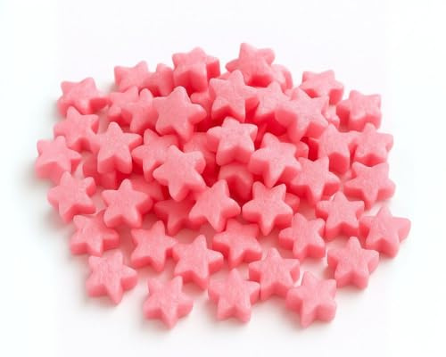 Verpackungschips Rosa Sternform Bio | aus Maisstärke | 100% biologisch abbaubar und kompostierbar Füllchips Polsterchips Polstermaterial Füllmaterial (50 Liter)