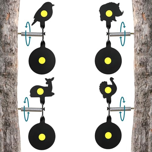 Objetivo de metal Objetivo Spinner-Objetivo Discos de tiro con arco y flechas restablecer automáticamente