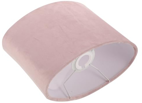Tissu pour Lampe de Table Rose E27 Abat-jour Ovale | Décoratif et Facile à Installer, Diffusion Douce, Salon ou Chambre, Protège la Lampe de Table