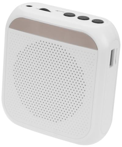 SUPVOX Portable sans Fil Merci Enseignants, Microphone Réglable, 2200mAh | ABS Blanc Rechargeable, Son sans Distorsion, pour Cours, Discours, Réunions, Guide Touristique