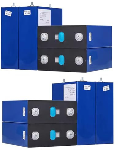 8PCS Grade A 3.2V 302Ah Lifepo4 Battery Rechargeable Cell DIY 12V 24V 48V Solar Batteries Pack For Camping EV RV Boats