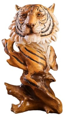 HIRAIDAI Skulptur Retro Tier Ornamente Wohnzimmer Tv Schrank Veranda Dekoration Handwerk - Tiger