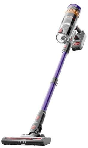Lefant V1 Aspirapolvere Senza Fili 40000Pa, Scopa Elettrica con LED Touch | Anti-Groviglio, Filtrazione 5 Stadi, 42 Min Autonomia, Batteria Rimovibile, 750ml, per Pavimenti, Tappeti e Peli Animali
