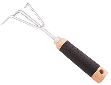 Mintcraft GT945C 8893620 Hand Cultivator, Chrome Plated Steel, Soft TPR Grip Handle