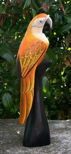 Wogeka SITTICH Vogel Tier Holz Kakadu Papagei07