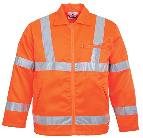 PORTWEST Hi-Vis P/C Jacket GORT, colorOrange talla XL