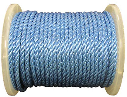 Secure Fix Direct 4 mm X 220 Metre Blue 3 Strand Polypropylene Split Film Rope