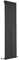 Milano Alpha Black Vertical Single Flat Panel Radiator - 1600mm x 490mm