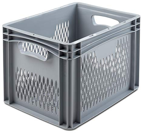 EURO-Behälter | LxB 400 x 300 mm | Wände und Boden durchbrochen | Höhe 270 mm | VECTURA