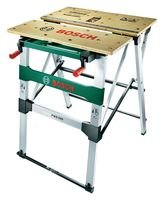 Bosch Werkbank PWB 600, Grün, Holz, Metallrahmen
