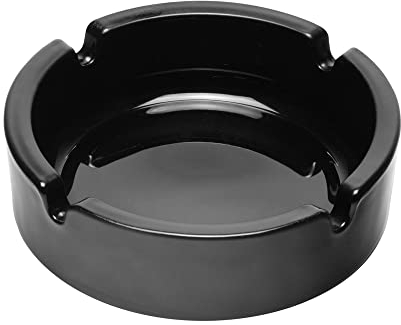 Arcoroc ARC 00187 Cologne Aschenbecher, Ascher, 10.7cm, Glas, schwarz, 6 Stück