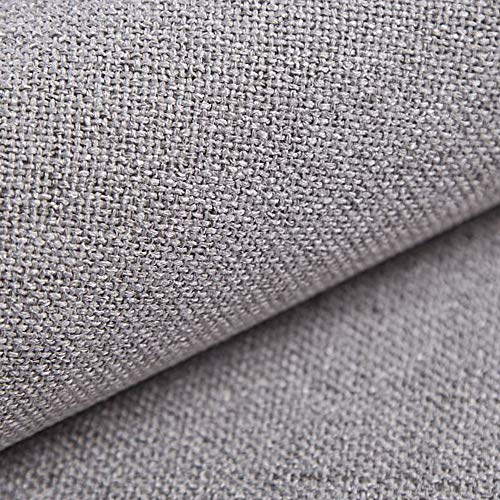 novely® AUEN Premium Möbelstoff | Webstoff | fein gewebter Polsterstoff | Meterware | Bezugsstoff | 1 lfm | 26 Farben (23 Hellgrau Beige)