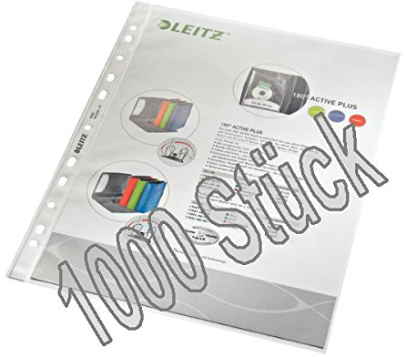 Leitz 4790 Prospekthüllen (Polypropylen, A4) 1.000er Pack