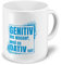 printplanet XXL Riesen-Tasse mit Spruch: GENITIV ins Wasser, Weil es DATIV ist! - Kaffeebecher, Sprüchebecher Becher, Mug